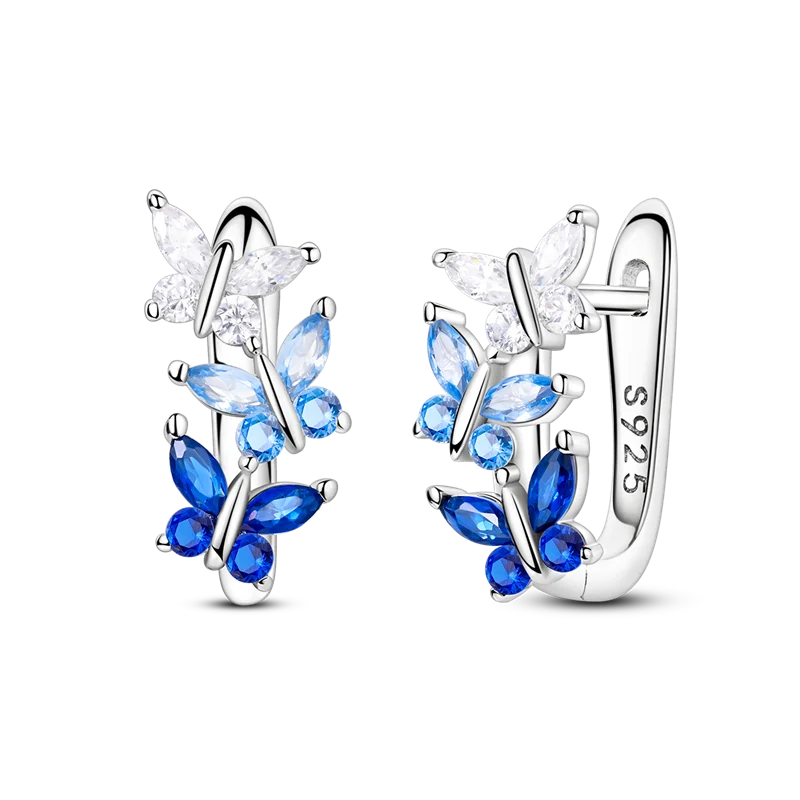 Elegantly Shaped Sparkling Pave Earrings