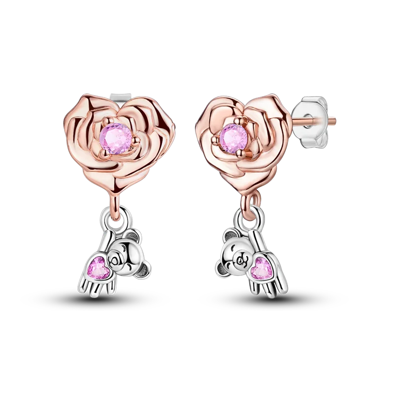 Elegantly Shaped Sparkling Pave Earrings