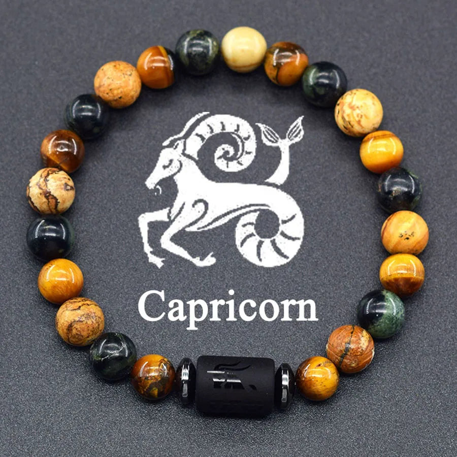 Crystal Cosmic Zodiac Sign Bracelet Constellation Bracelet