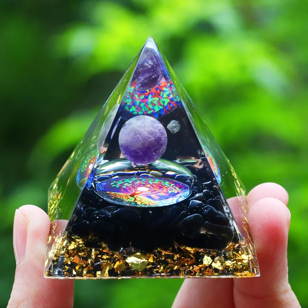 Egyptian Natural Crystal Energy Generator Pyramid