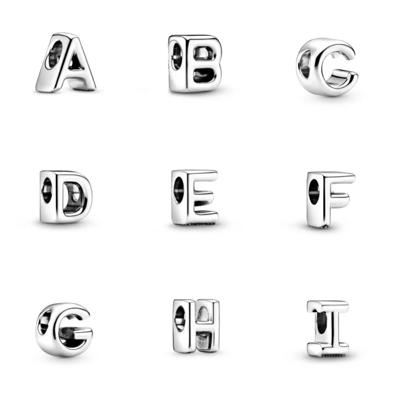 Beautiful 26 English Letters A-Z Random Combination Charm Beads