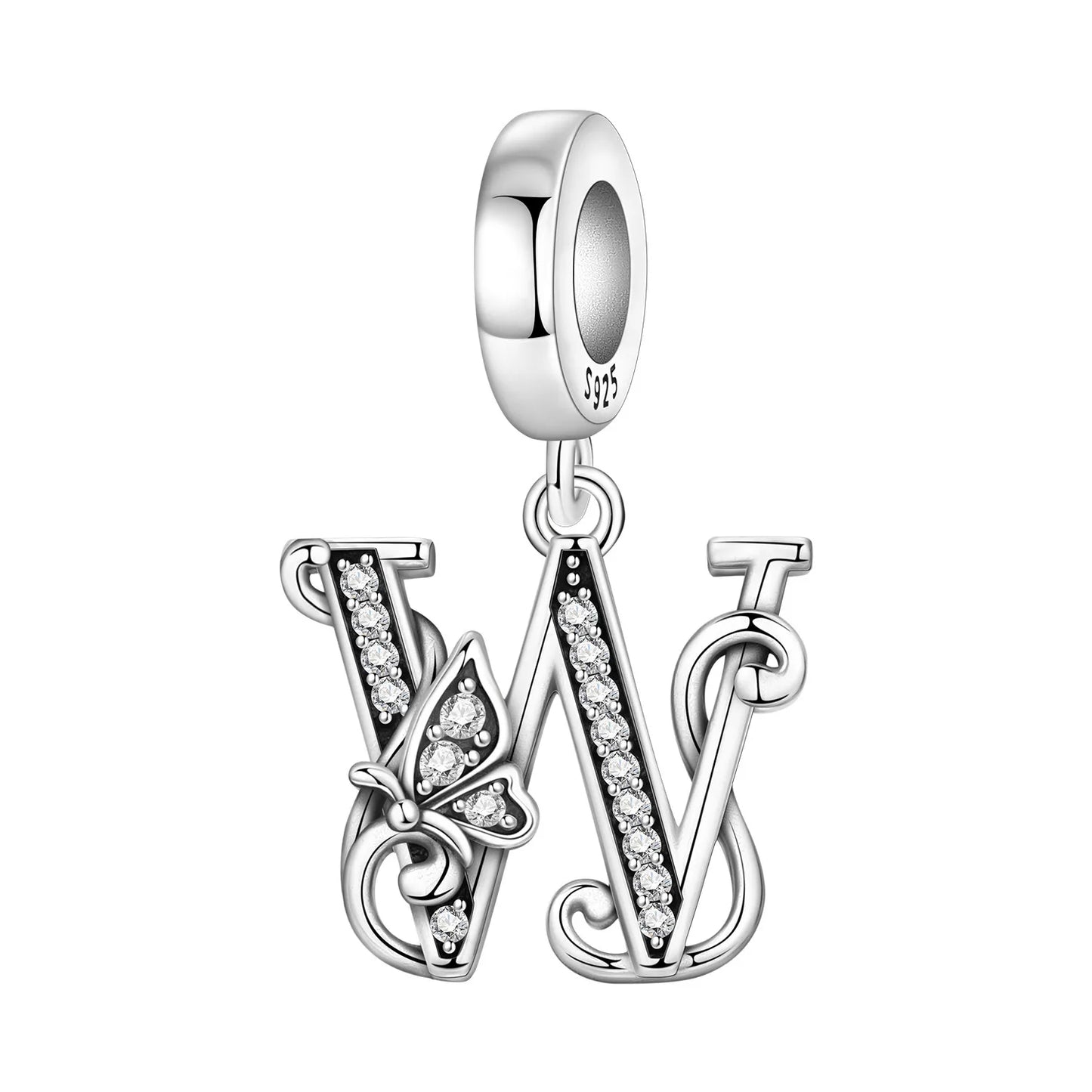 Beautiful Butterfly Alphabet & Numbers Pendant