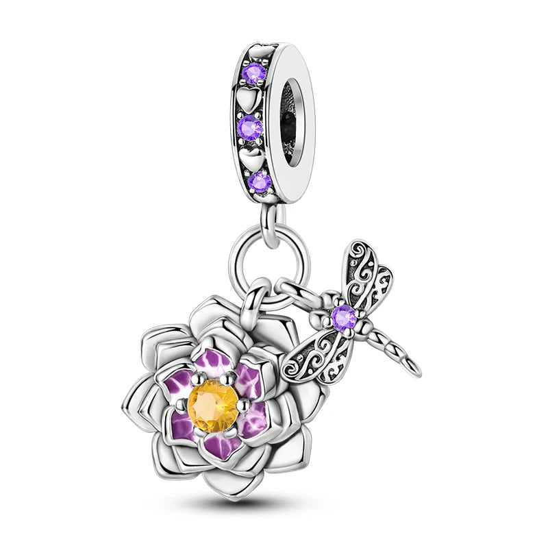 Romantic Bouquet Flower Love Language Theme Charms