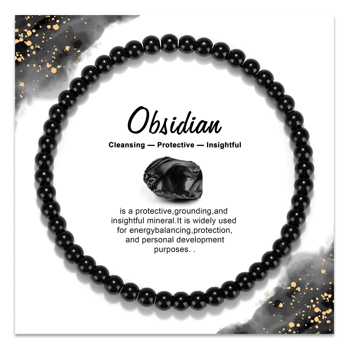 Exquisite Multi Color & Shape Natural Stone Crystal Beads Bracelet