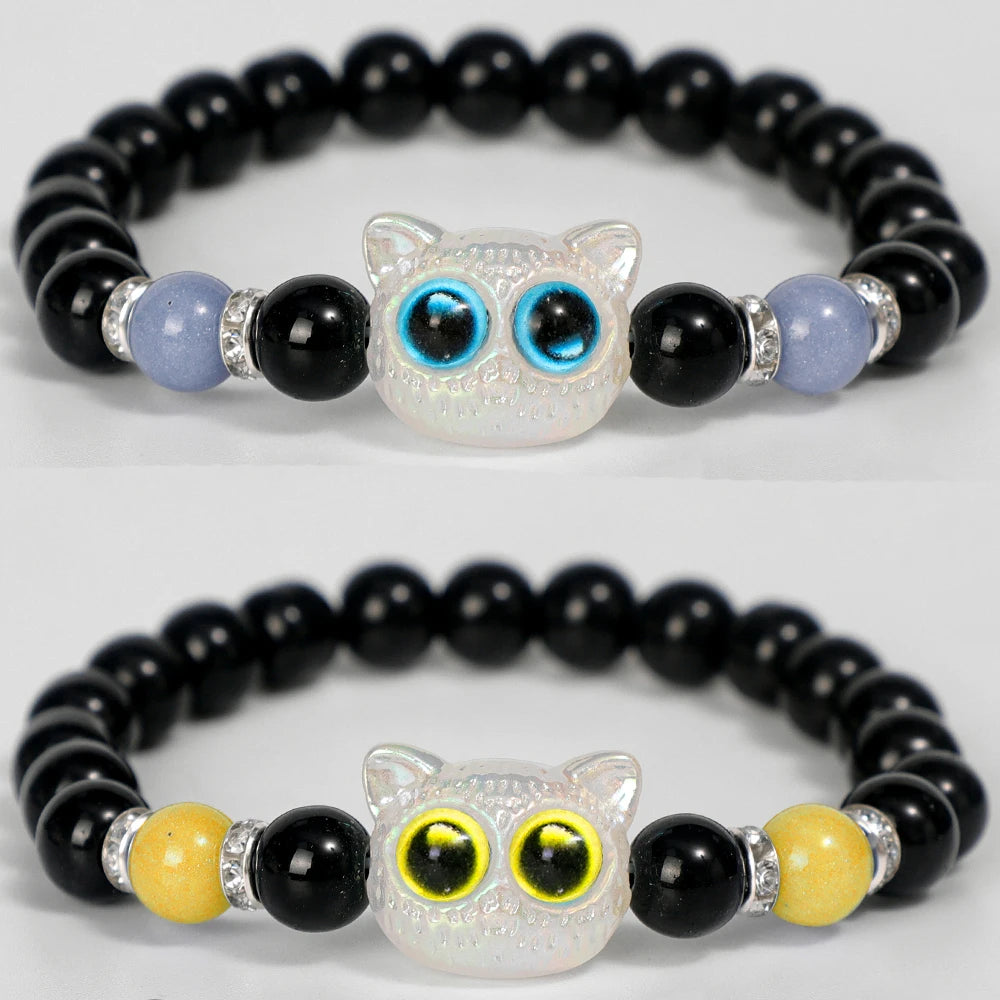 Luminous Big Eye Cat Bracelets