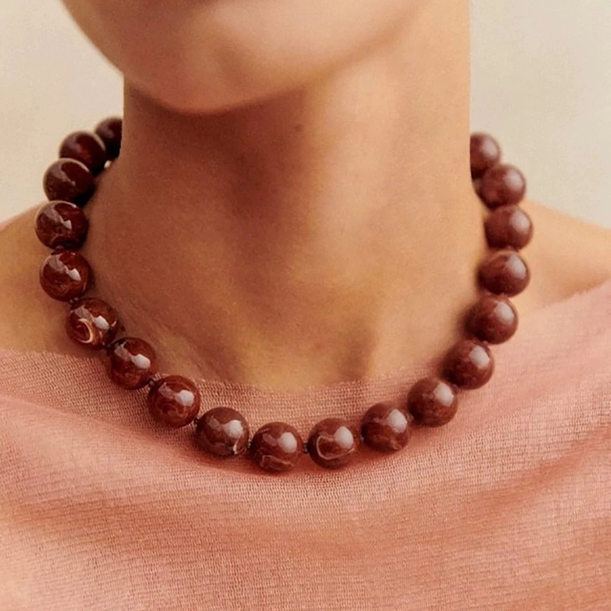 Vintage Paris Beads Choker Necklaces