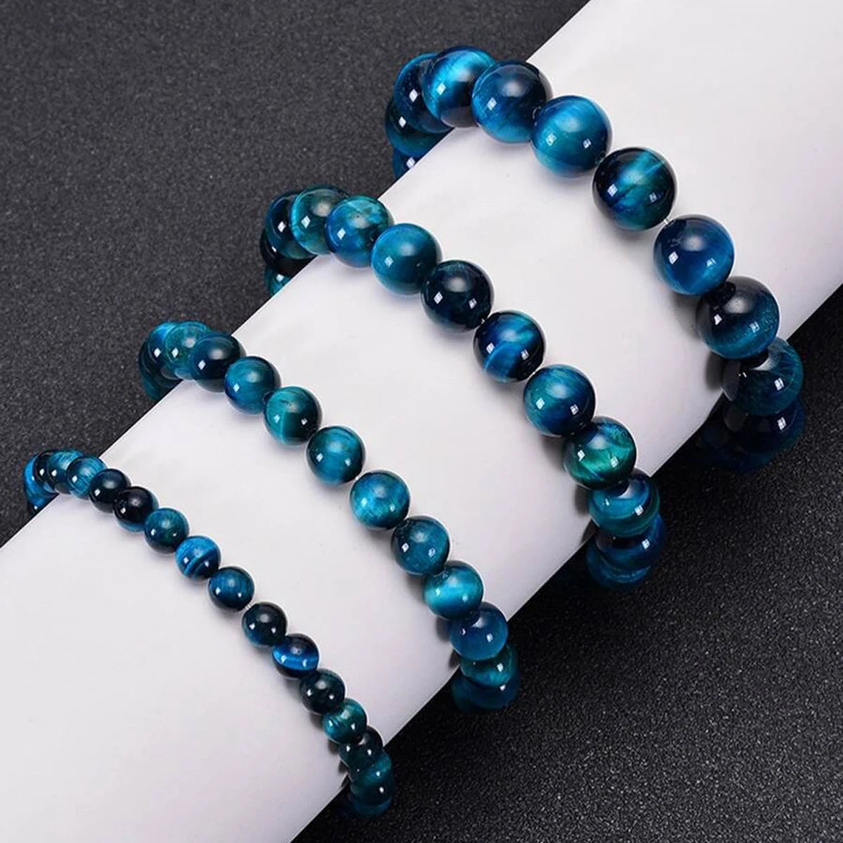 Blue Panther Eye Stone Bracelet