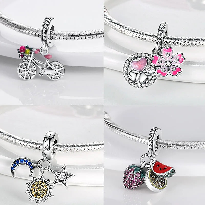 Earth Charms Crystal Bracelet Pendant