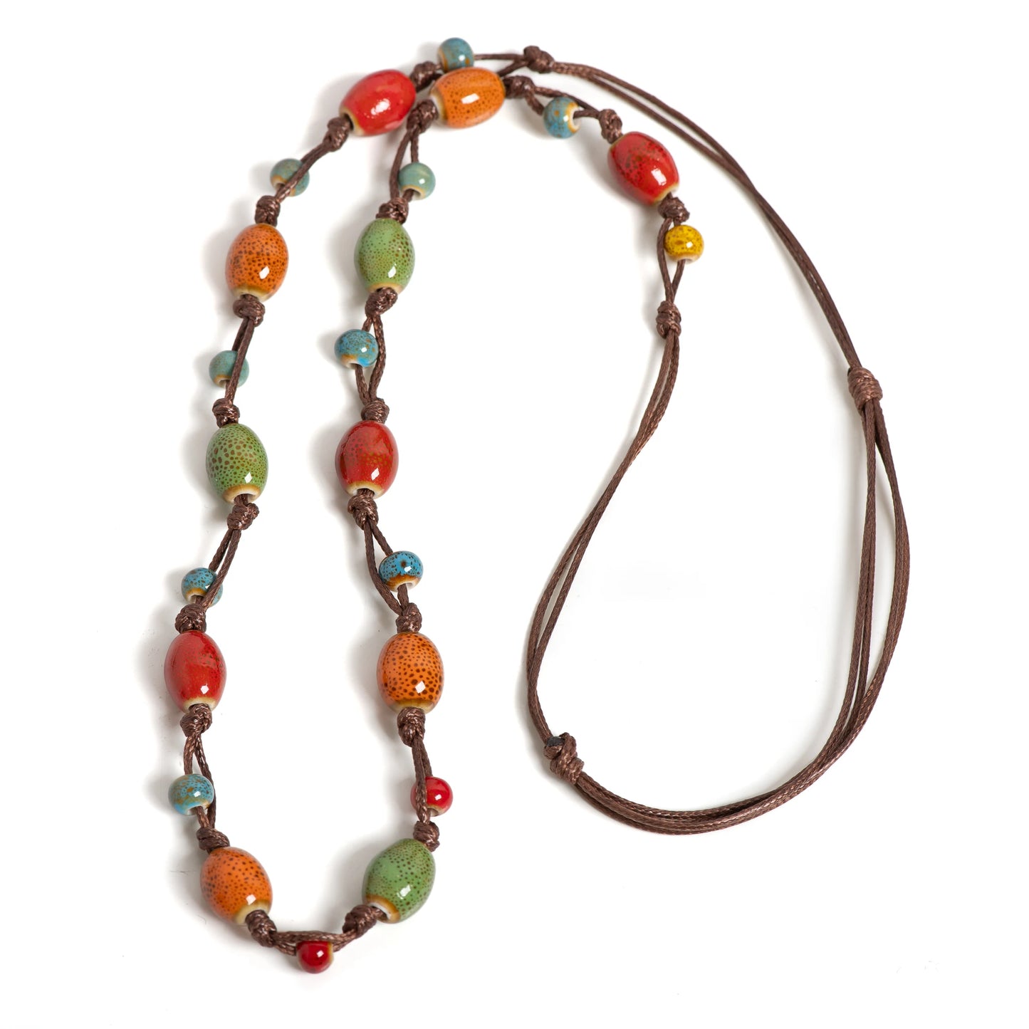 Two-in-One Colorful Ceramic Necklace Bracelet