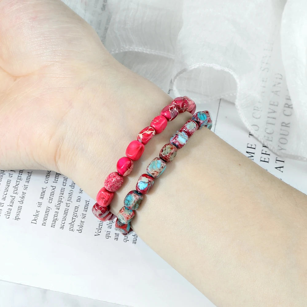 Legendary Grounding Multicolored Emperor Stone Bracelets