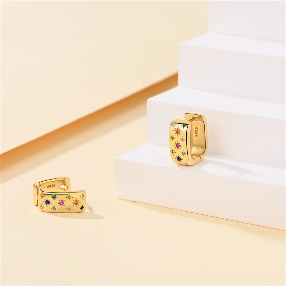 Starry Gorgeous Gold Multi Design Earrings