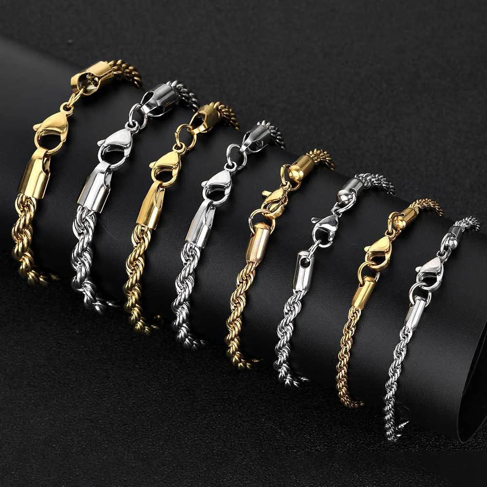 Sophisticated Elegant Twist Chain Bracelets