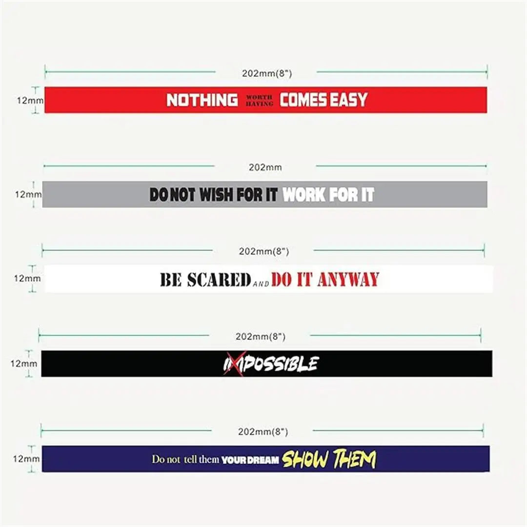 Motivational Wristbands Bracelets with Inspirational Messages