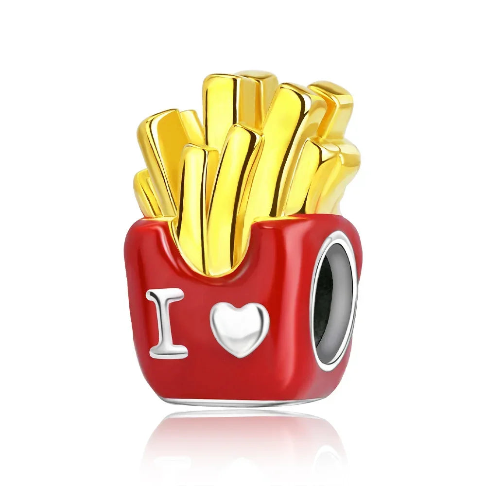 Glittering Gold Mixed Sparkling Charm Pendants