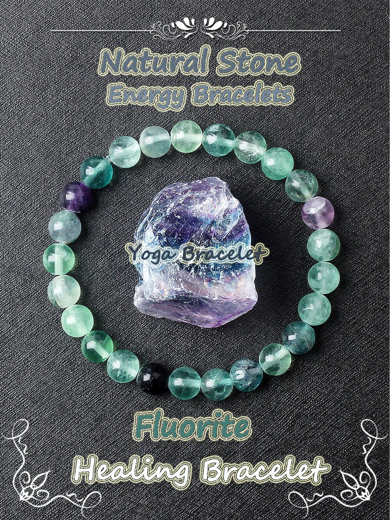 Genuine Crystal Round Healing Bracelets