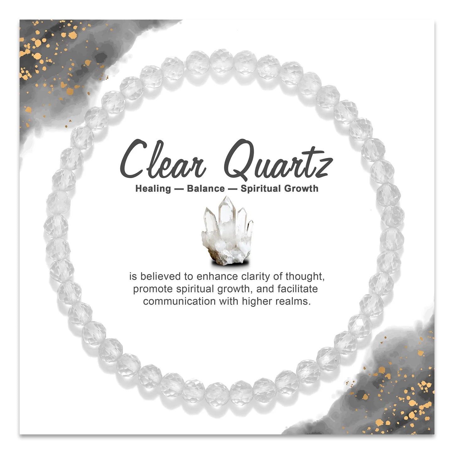 Exquisite Multi Color & Shape Natural Stone Crystal Beads Bracelet