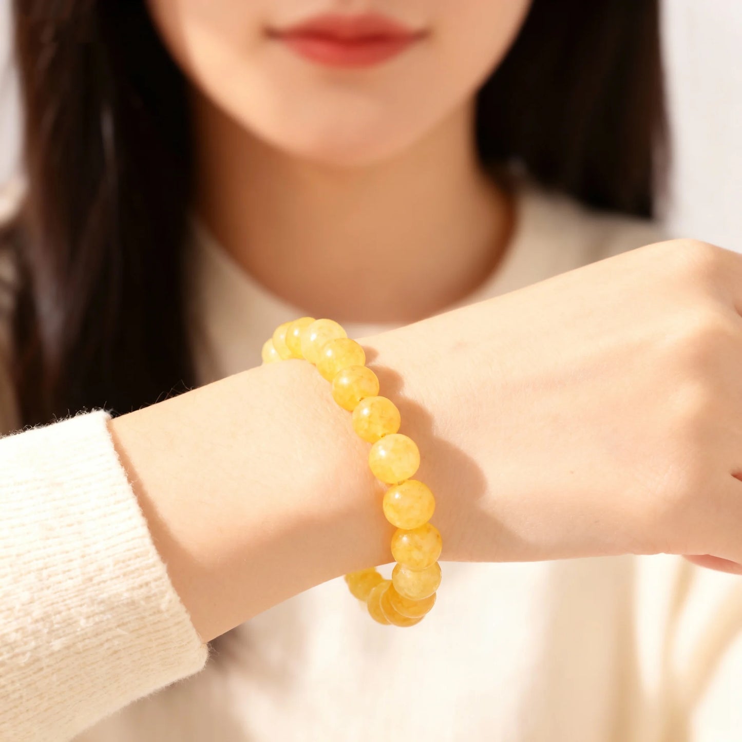 Blooming Autumn Citrine Natural Stone Bracelets