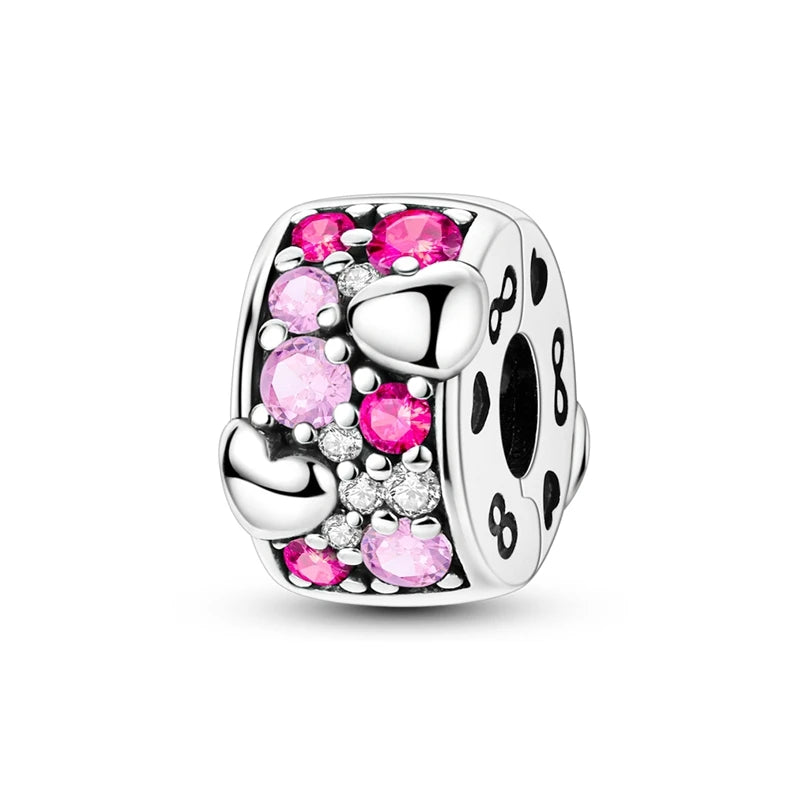 Red Cherry Strawberry Heart Warming Charm Pendants