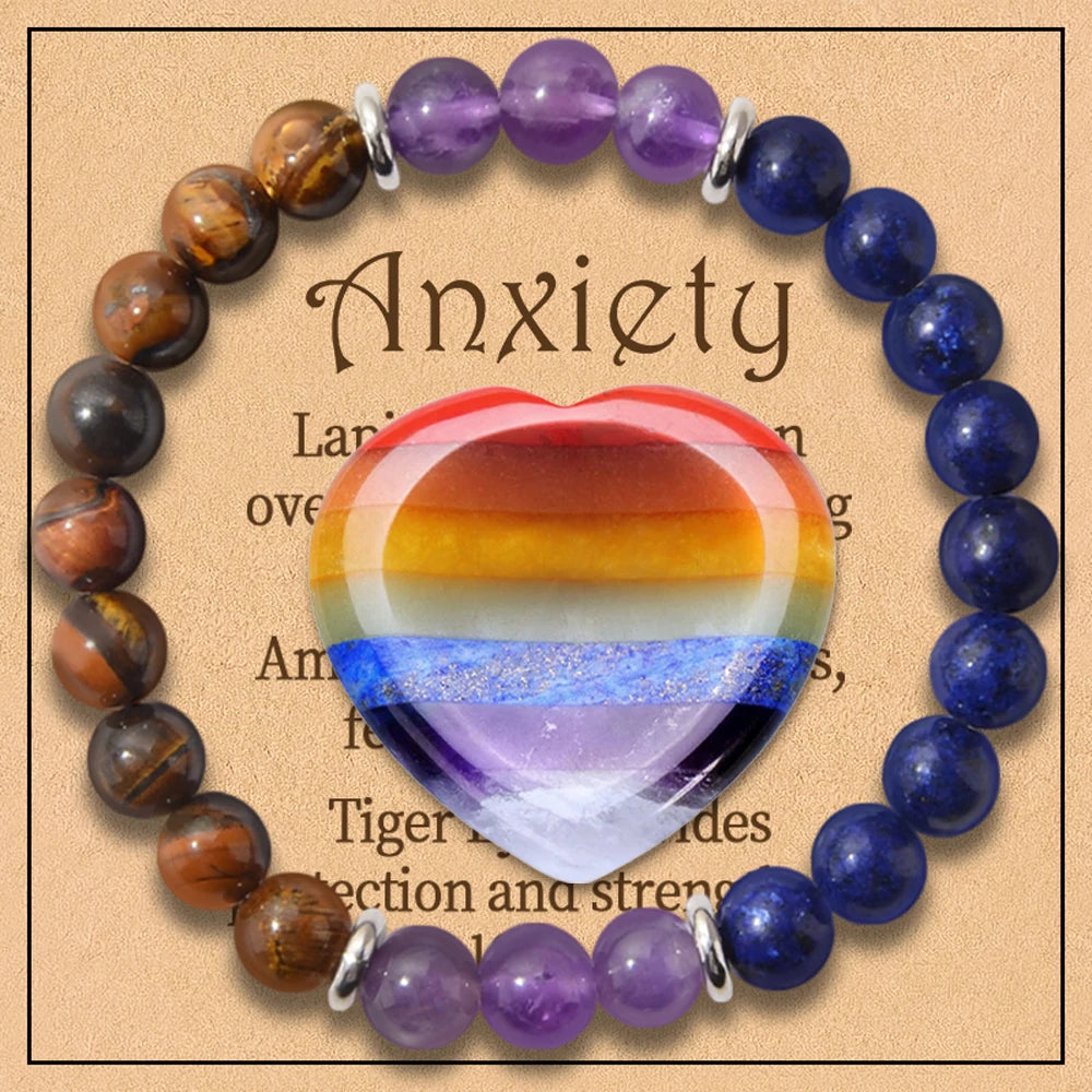 Royal Purple Power Elimination Healing Crystals Bracelets