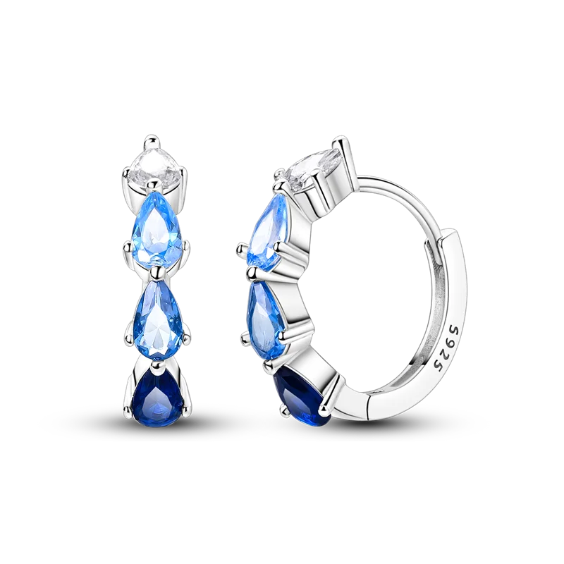 Elegantly Shaped Sparkling Pave Earrings