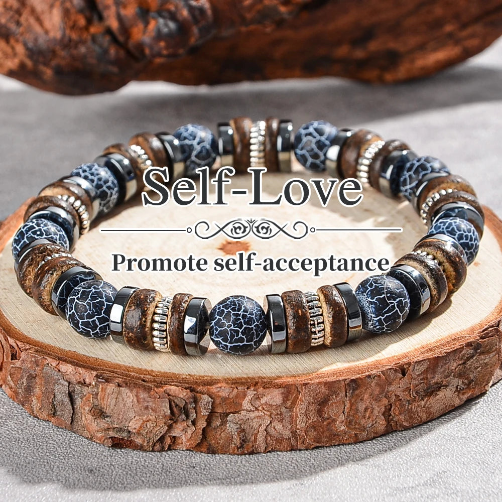 Self Love Natural Gemstone Balance Protection Bracelet