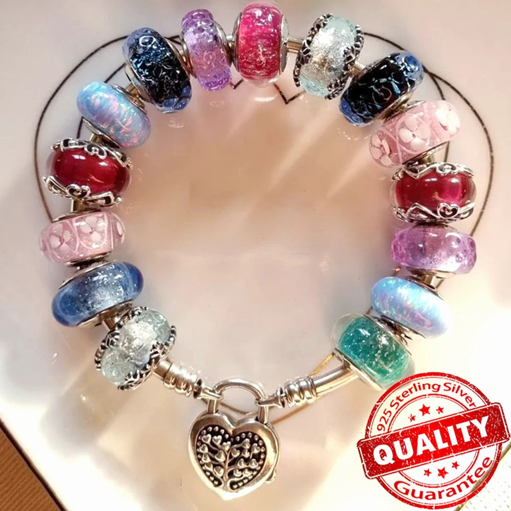 Sparkling Galaxy Luminous Silver Charms