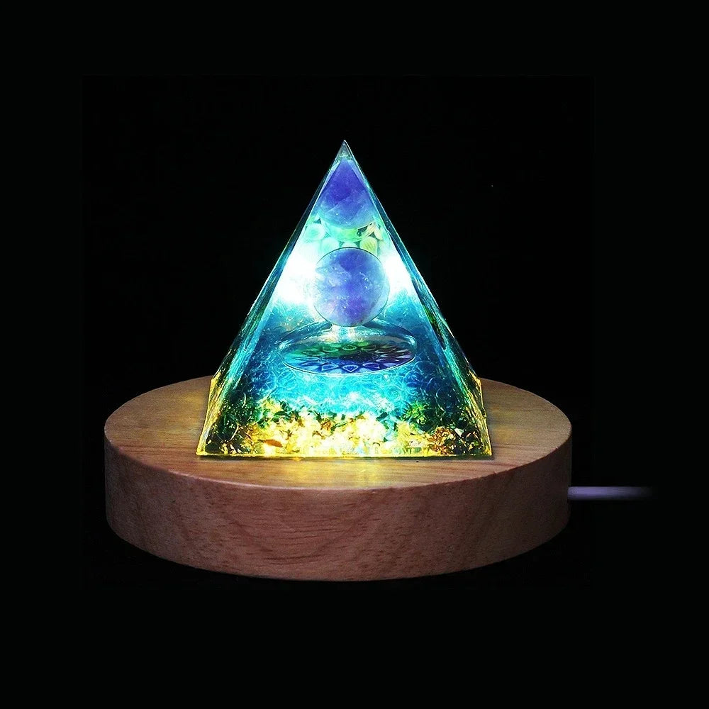 Egyptian Natural Crystal Energy Generator Pyramid