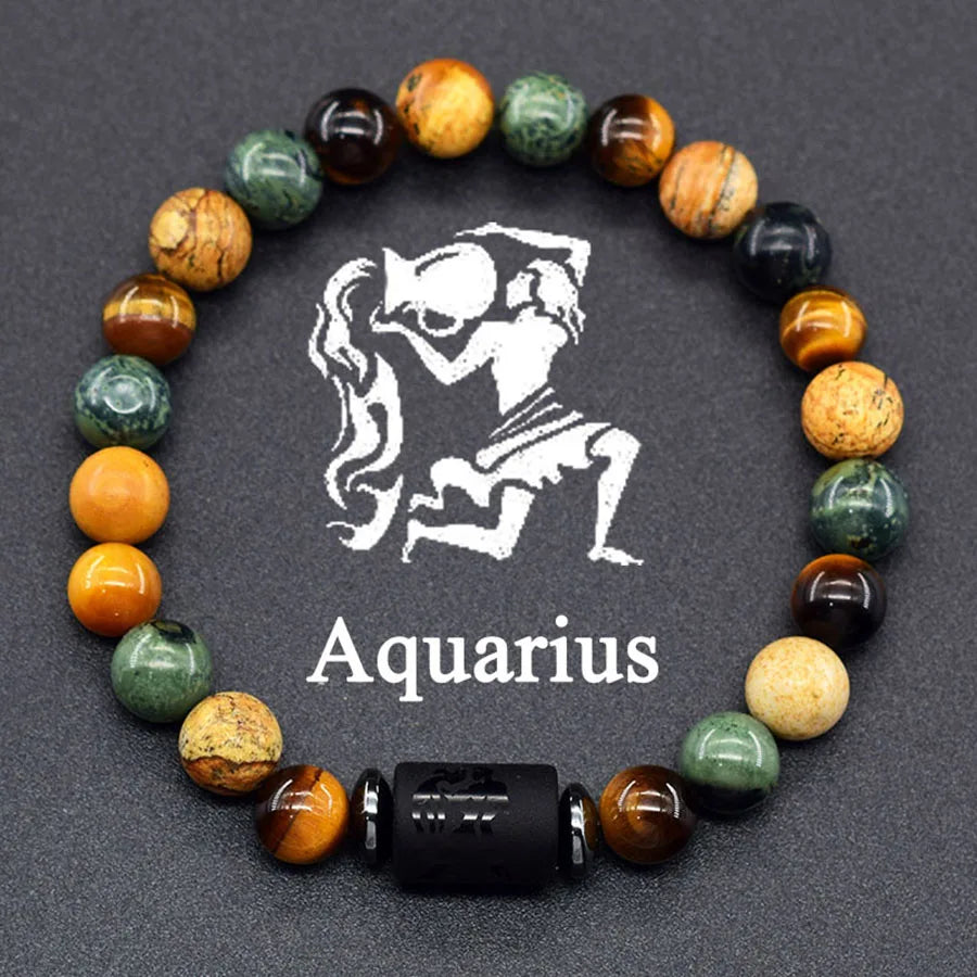Crystal Cosmic Zodiac Sign Bracelet Constellation Bracelet