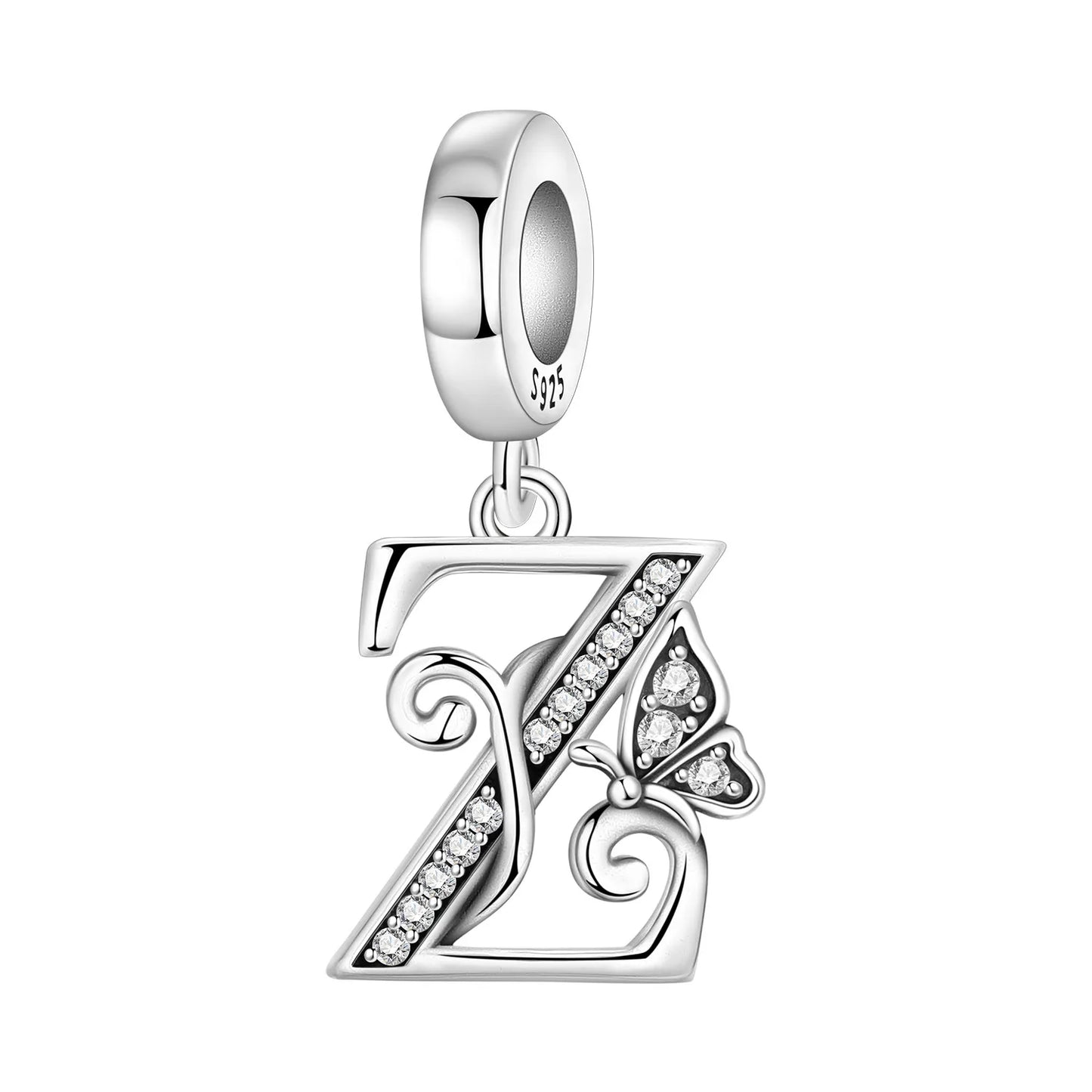 Beautiful Butterfly Alphabet & Numbers Pendant
