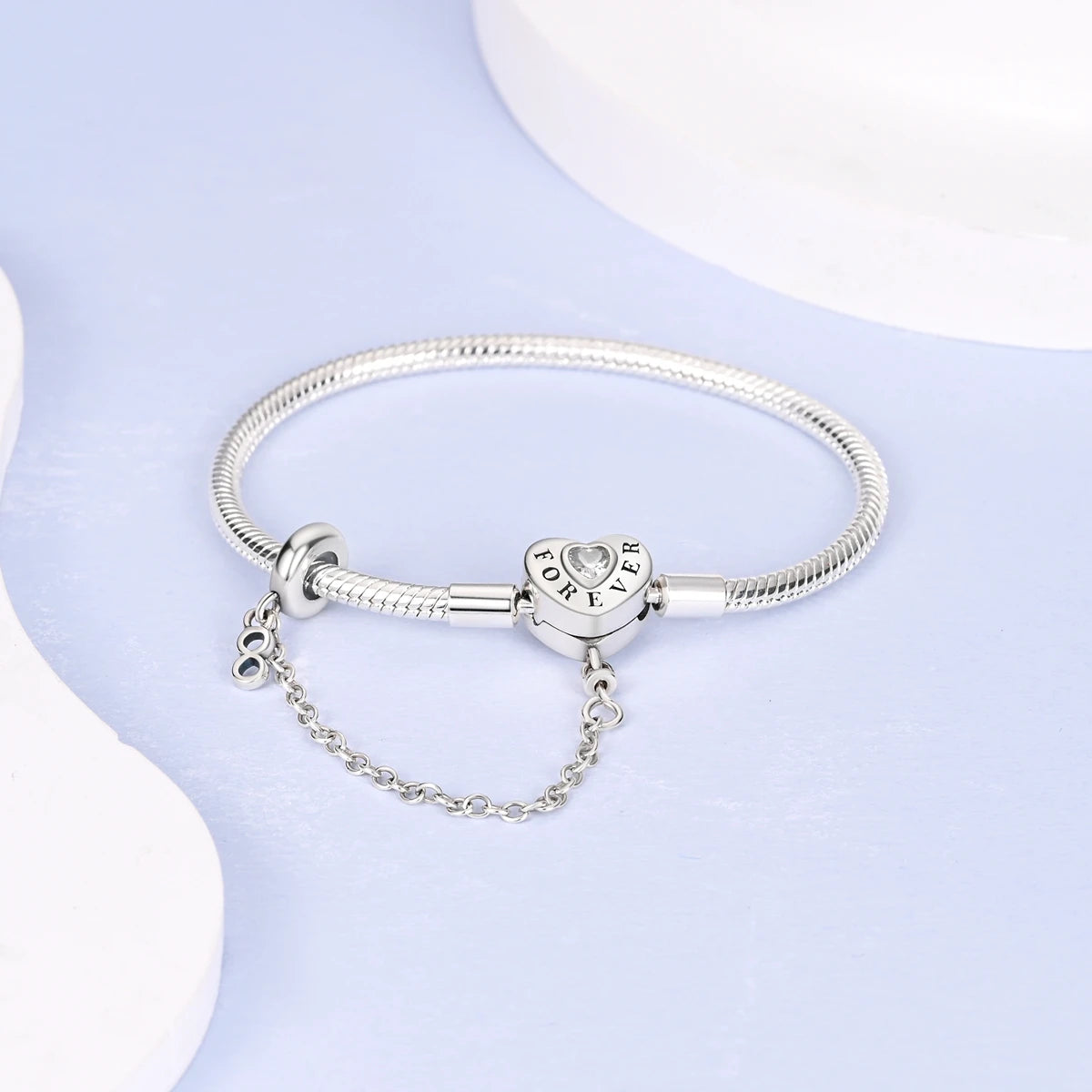 Spiffy Elegant Snake Chain Clasp Charm Pendant Bracelets