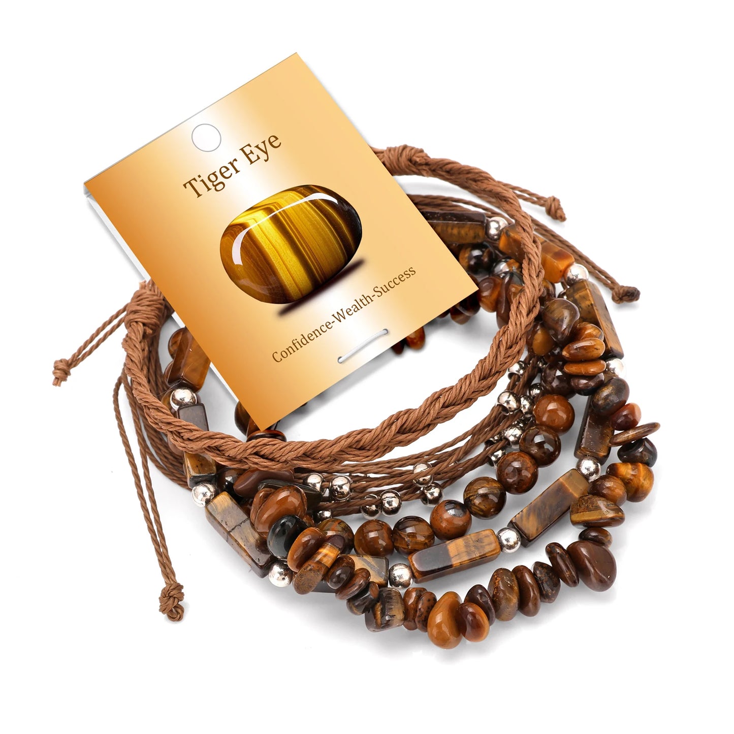 Ocean Bohemian Natural Stone Beaded Stackable Bracelet