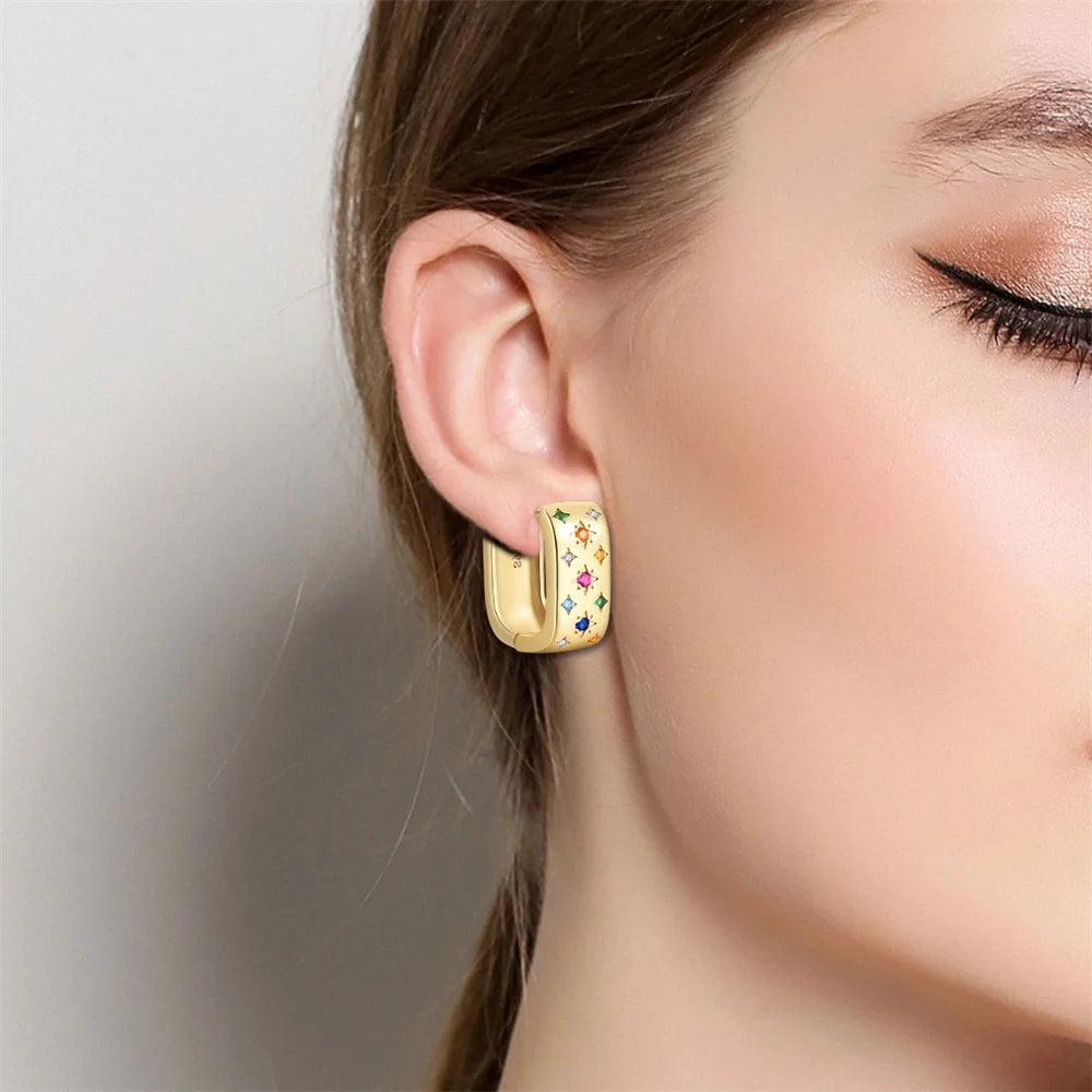 Starry Gorgeous Gold Multi Design Earrings