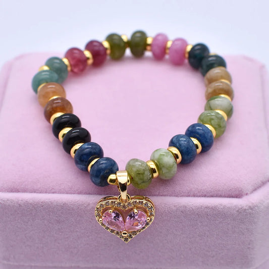 Luxury Heirloom Crystal Droplet Pendant Bracelet