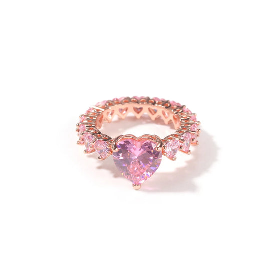 Romance Diamond Heart Luxury Rings