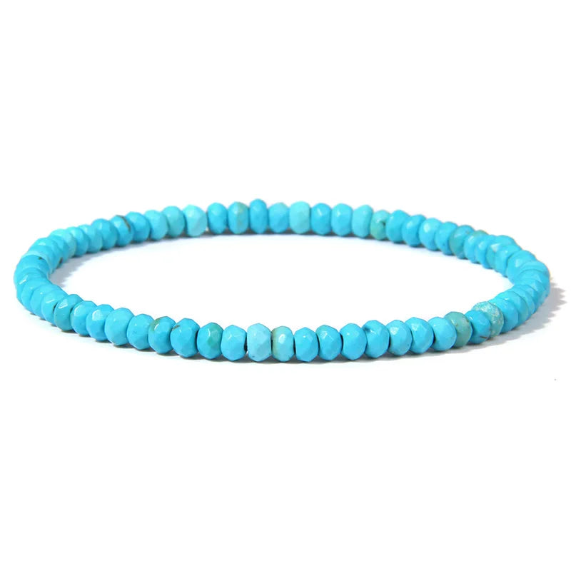 New Blue Turquoises Stone Charm Series Bracelets