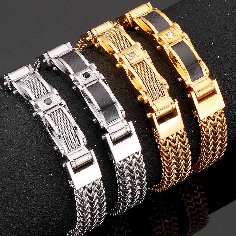Luxury Square Franco Link Bracelets