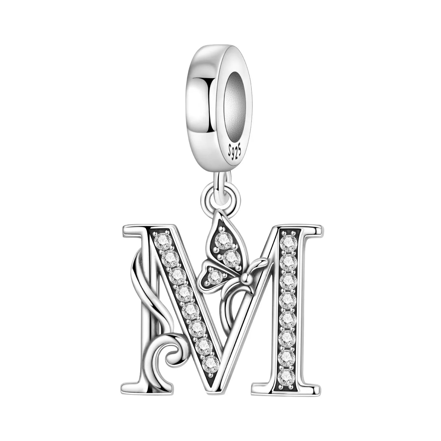 Beautiful Butterfly Alphabet & Numbers Pendant