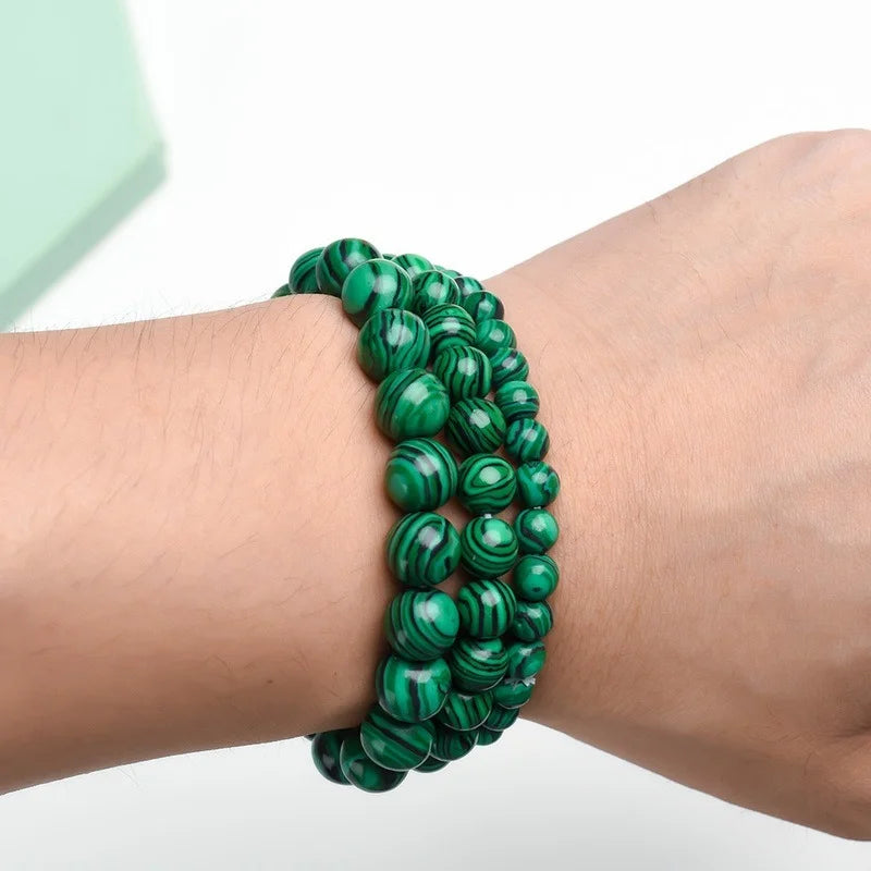 Chrysocolla Malachite Bracelet Healing Stone Bracelets