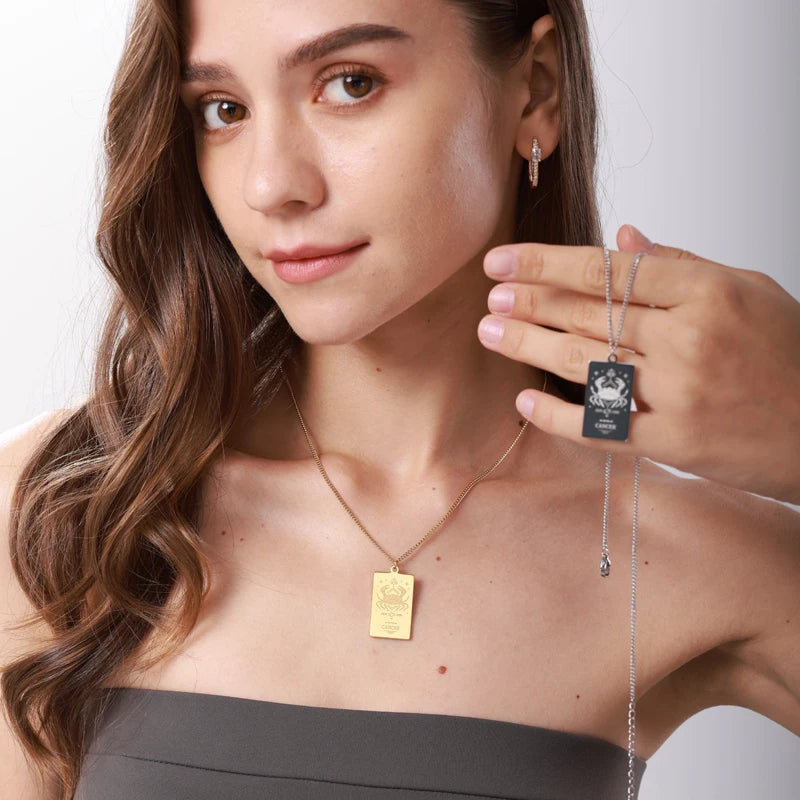 Universal Zodiac Sign "Constellation Pendant" Dog Collar Chain