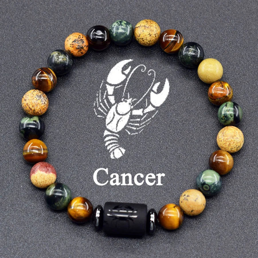 Crystal Cosmic Zodiac Sign Bracelet Constellation Bracelet