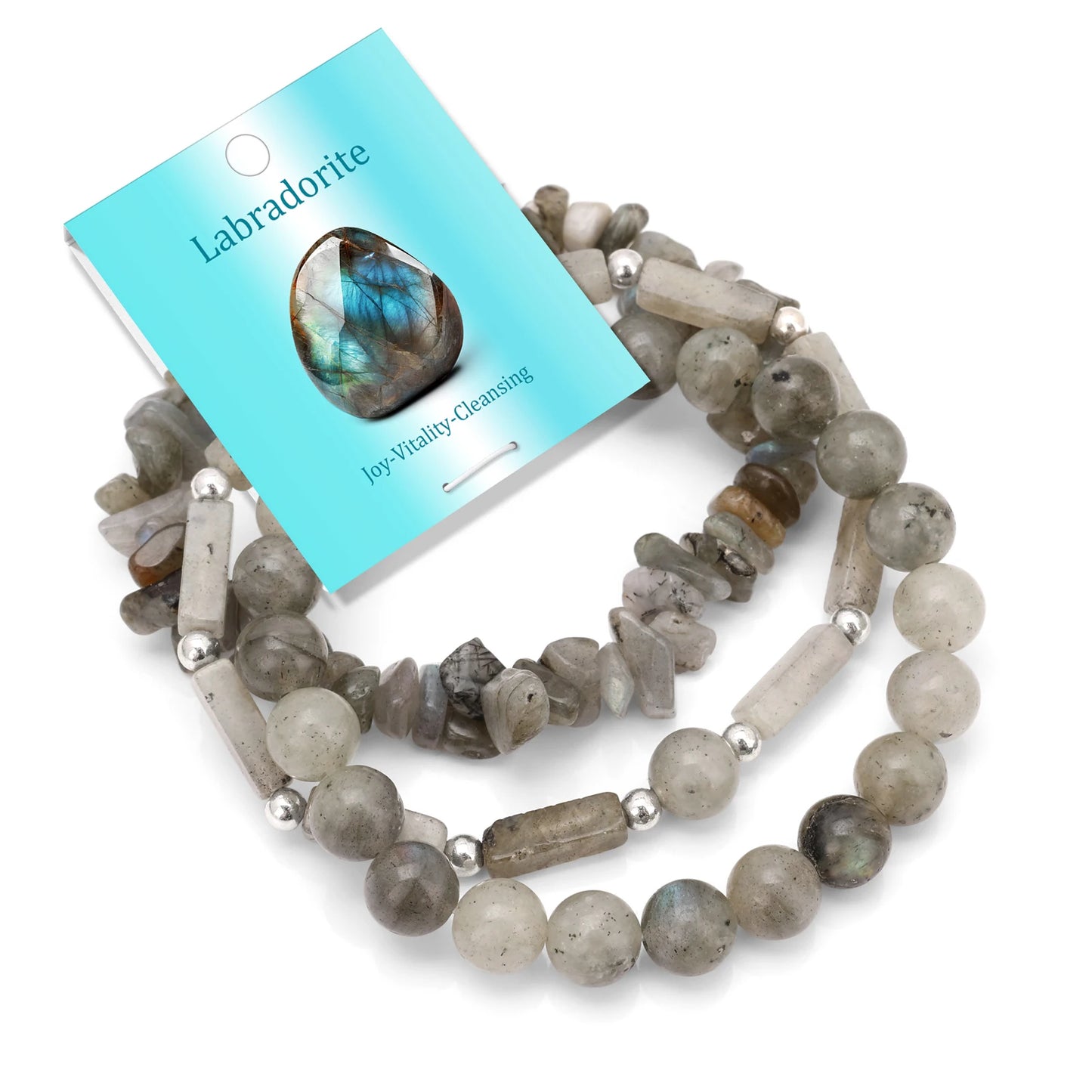 Ocean Bohemian Natural Stone Beaded Stackable Bracelet