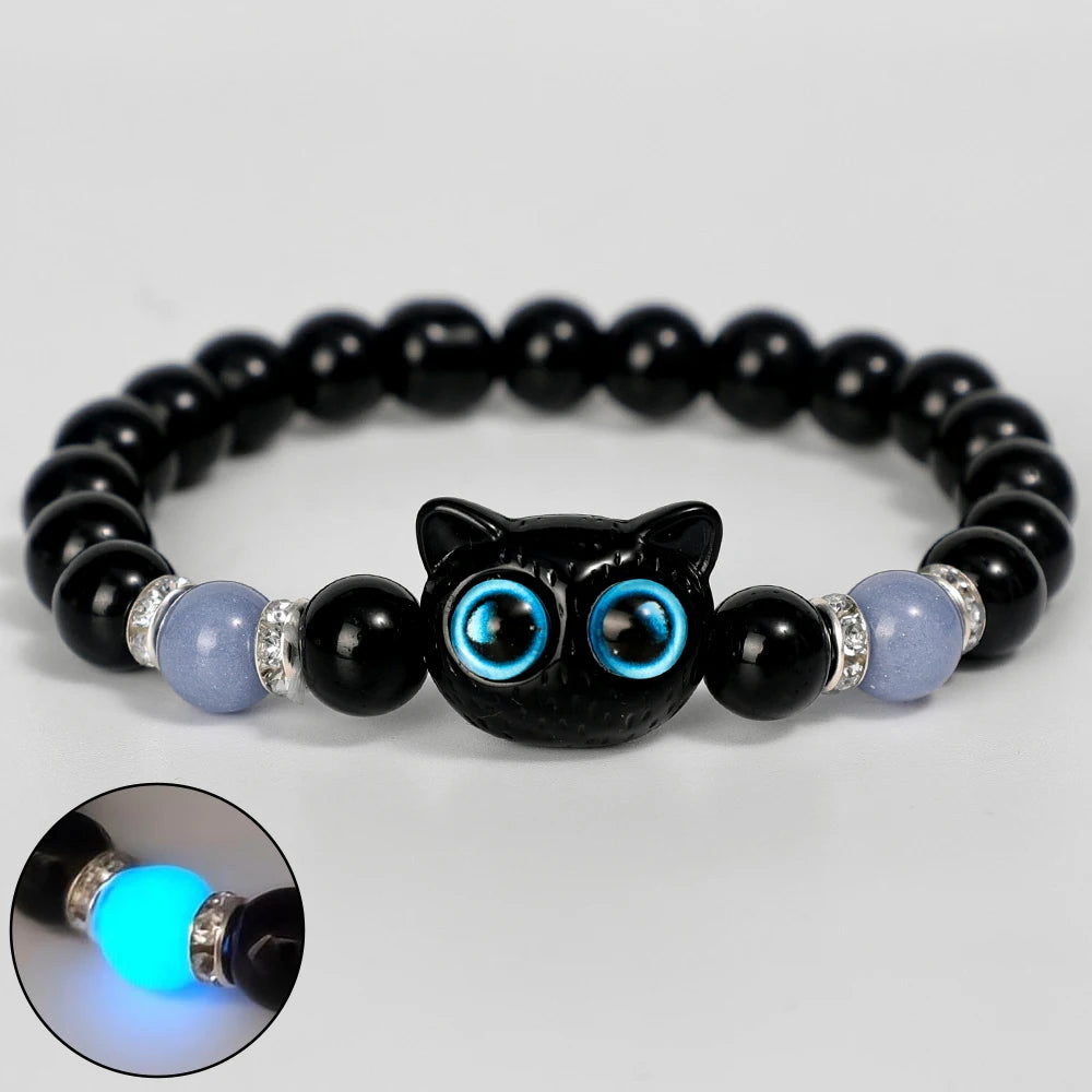 Luminous Big Eye Cat Bracelets