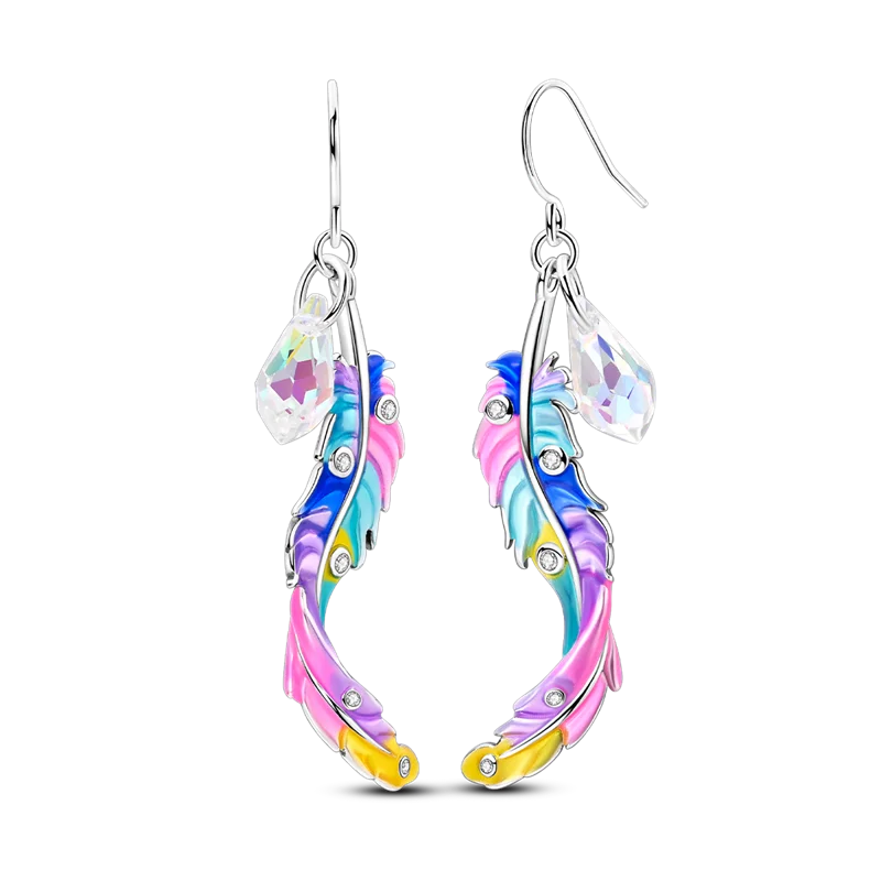 Elegantly Shaped Sparkling Pave Earrings