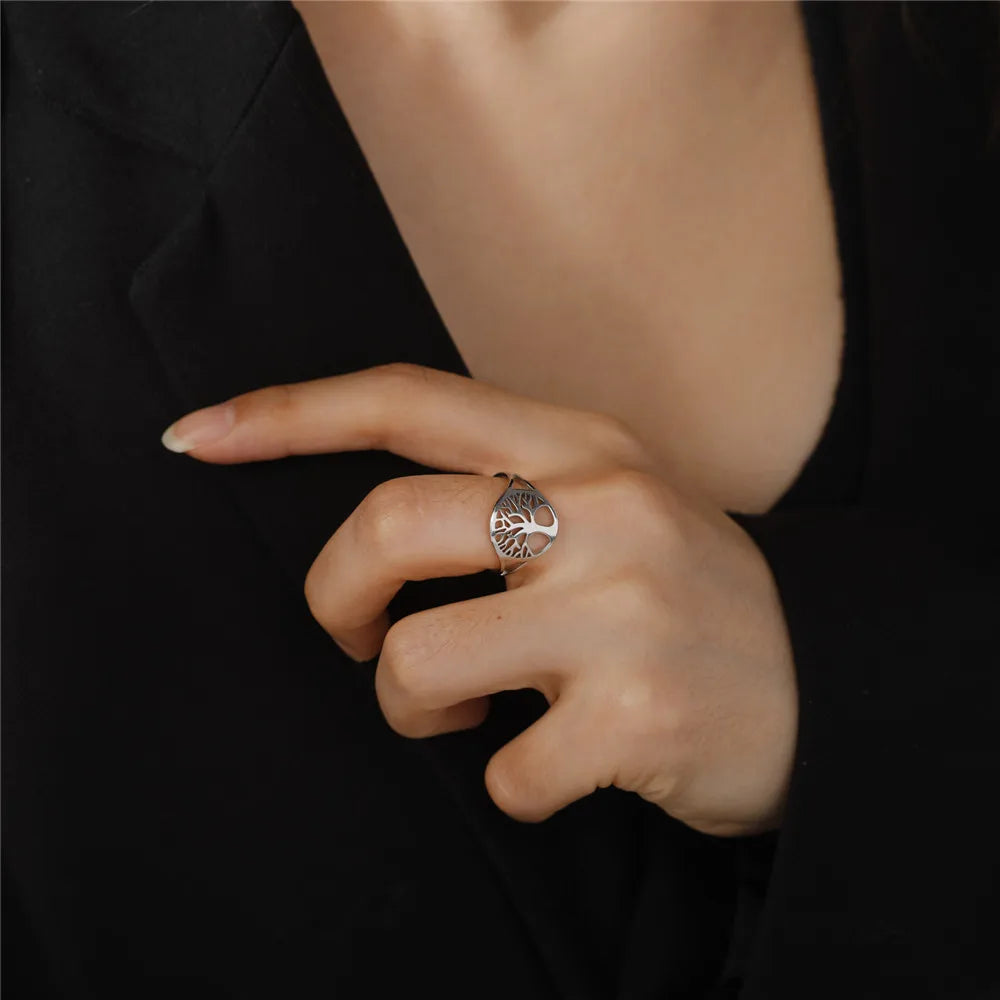 Tree of Life Adjustable Ring