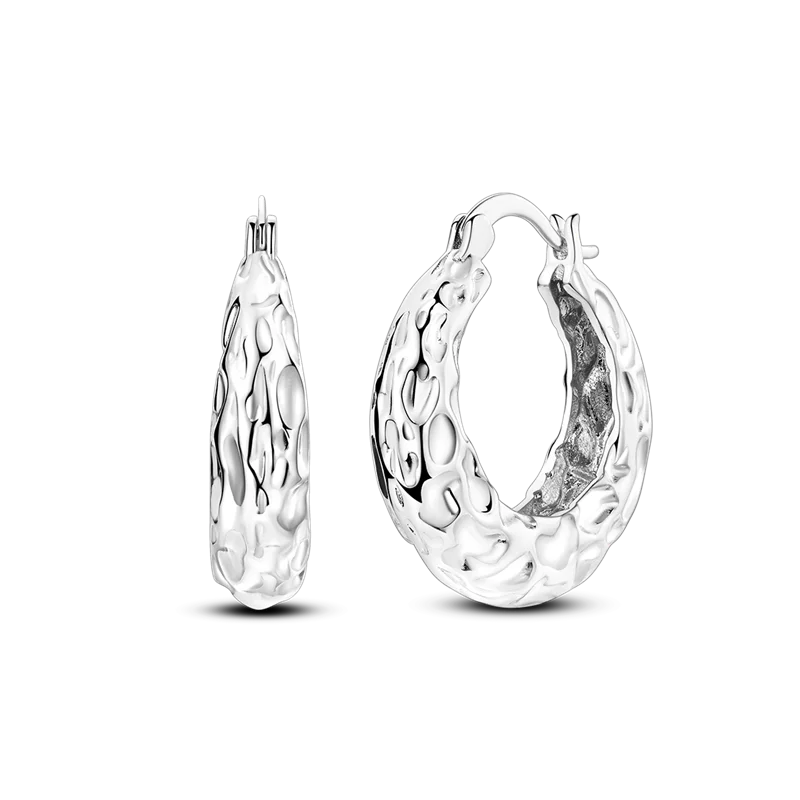 Elegantly Shaped Sparkling Pave Earrings