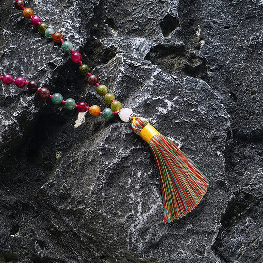 Colorful Tourmaline Beads Necklace