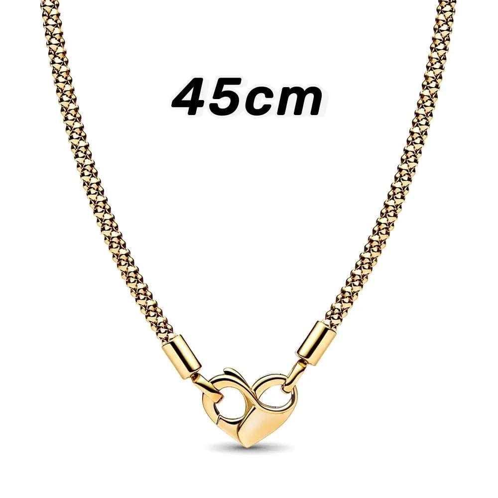 Exquisite Unlimited Love Heart Studded Charm Necklace & Bracelet