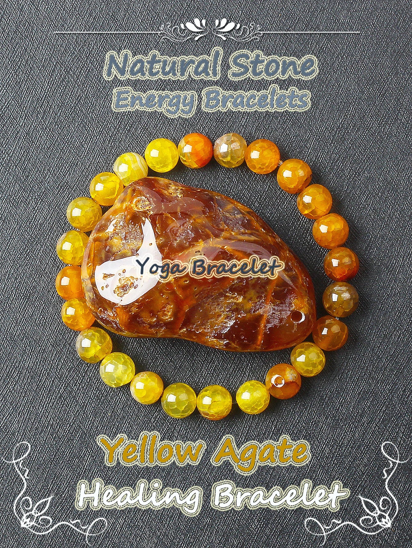 Genuine Crystal Round Healing Bracelets