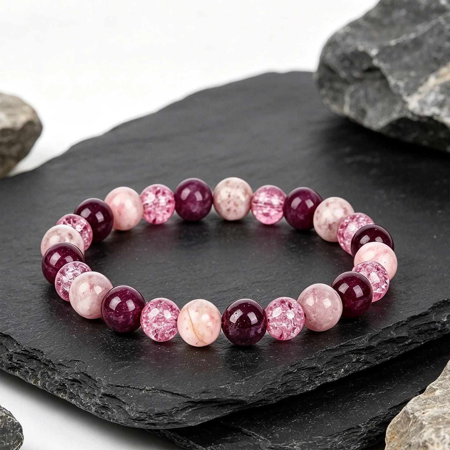 Berry Garnet Nature Stone Hormonal Balance 2.2 Bracelet