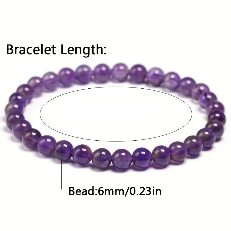 Elegant 5A Natural Amethyst Purple Quartz Bracelets